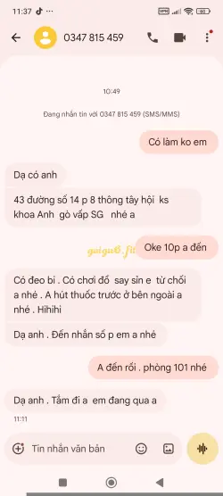 Ảnh đánh giá gái gọi