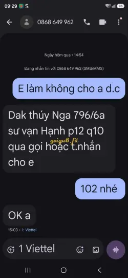 Ảnh đánh giá gái gọi