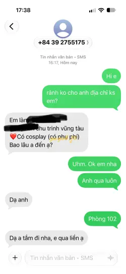 Ảnh đánh giá gái gọi