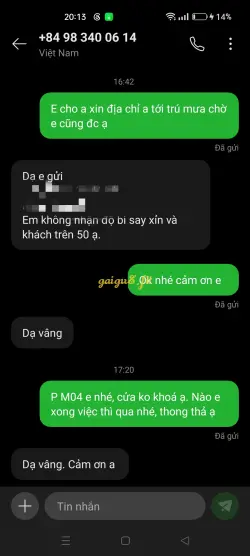 Ảnh đánh giá gái gọi