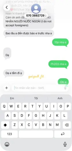 Ảnh đánh giá gái gọi