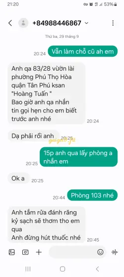 Ảnh đánh giá gái gọi