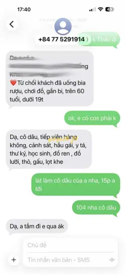 Ảnh đánh giá gái gọi