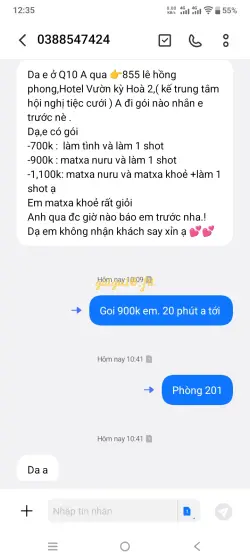 Ảnh đánh giá gái gọi