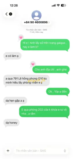 Ảnh đánh giá gái gọi