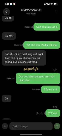 Ảnh đánh giá gái gọi