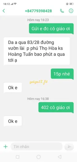 Ảnh đánh giá gái gọi