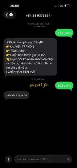 Ảnh đánh giá gái gọi