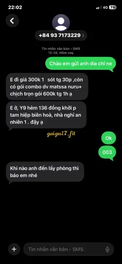Ảnh đánh giá gái gọi