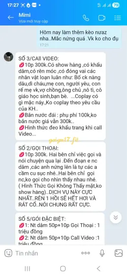 Ảnh đánh giá gái gọi