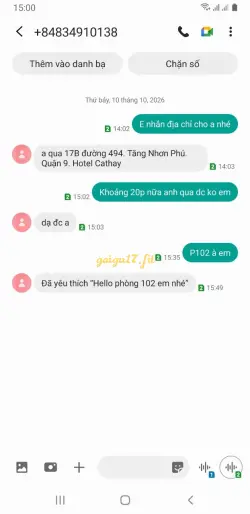 Ảnh đánh giá gái gọi