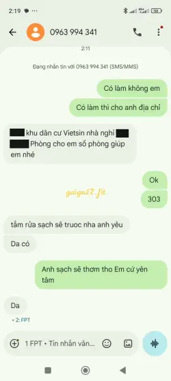 Ảnh đánh giá gái gọi