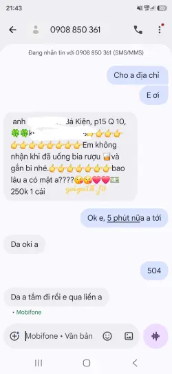 Ảnh đánh giá gái gọi