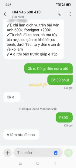 Ảnh đánh giá gái gọi