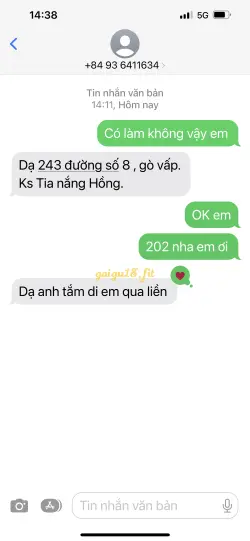 Ảnh đánh giá gái gọi