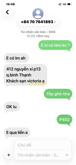 Ảnh đánh giá gái gọi